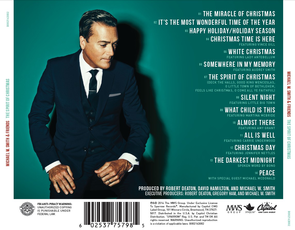 [이벤트30%]Michael W. Smith - The Spirit Of Christmas (CD)